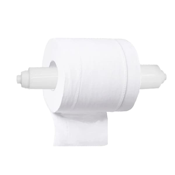 2 plast toalettpapirholdere