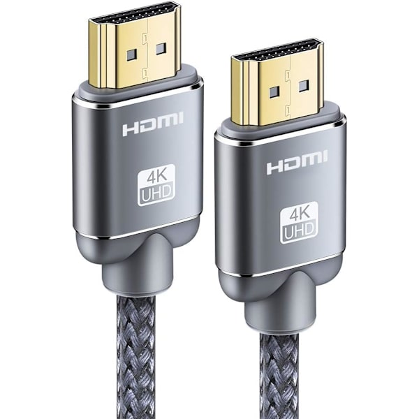 HDMI-kabel 3,3 fot (1 meter), 4K HDMI-kabel - Snowkids HDMI-kabel 4K@60Hz, 3D-stöd, Ethernet-funktion, Video 4K UHD 2