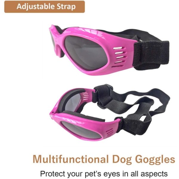 Hundglasögon, Solglasögon för Husdjur, Vikbara Hundglasögon UV-skydd