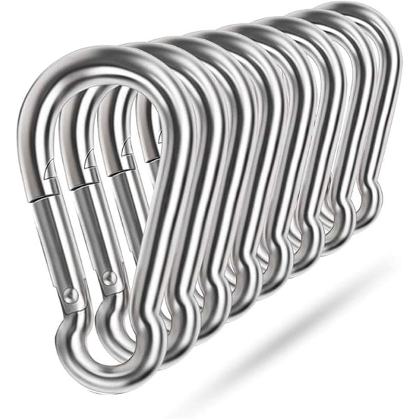 304 Stainless Steel Spring Buckle (8pcs 40mm), Heavy Duty Rope