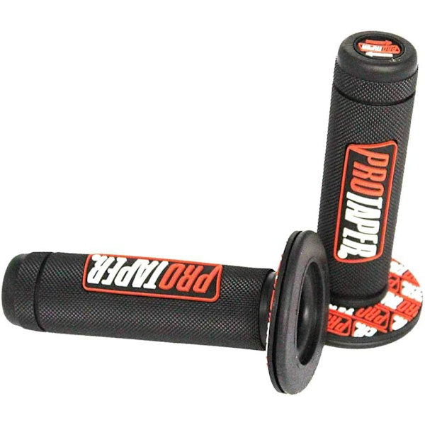 Dirt Pit Bike Grepp Rubber Pro Taper Full Diamond Mönster Passar 7/8' Standard Styre (Orange)