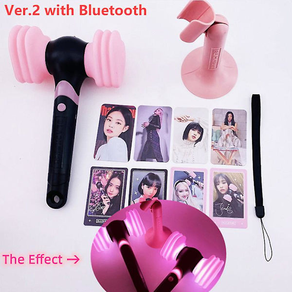Virallinen Black Pink Lightstick -konserttivalo, hohtava vasara, hehkutikku