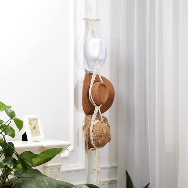 Macrame Hat Hangers Boho Hat Rack Cowboy Hat Hanger Bagdør