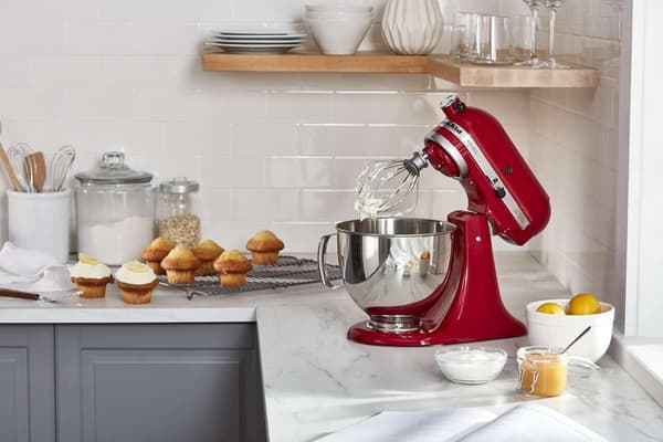 Vippbar Stativmikser, Kompatibel med KitchenAid K45WW, Rustfritt Stål
