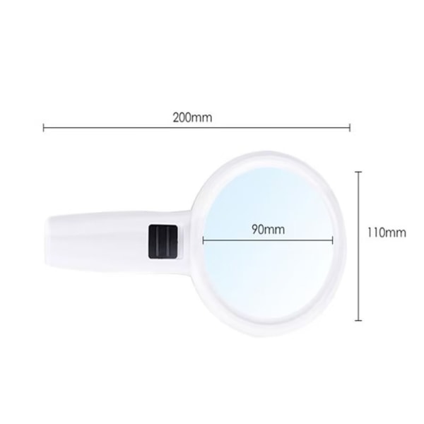 30X LED Magnifying Glass, Lighted Reading Magnifier, Jeweler's