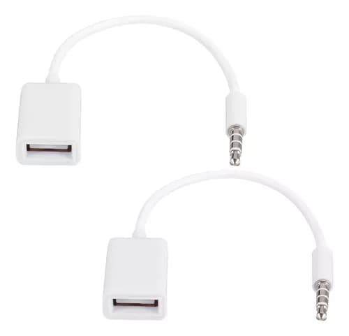 2×kabel USB-til-hjelpeinngangskonverterer for bildekoding