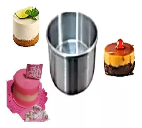 Set med 5 Former 10cm for Kake, Flan, Ostekake, Bakeri