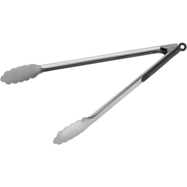 Grilltang, rustfrit stål/plast, længde: 39,4 cm