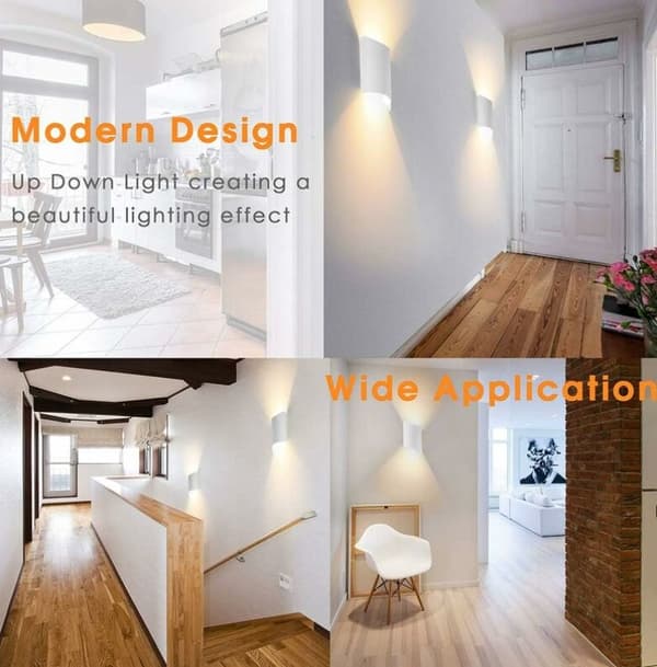 LED vegglampe bakgrunn moderne varm hvit vanntett ip65