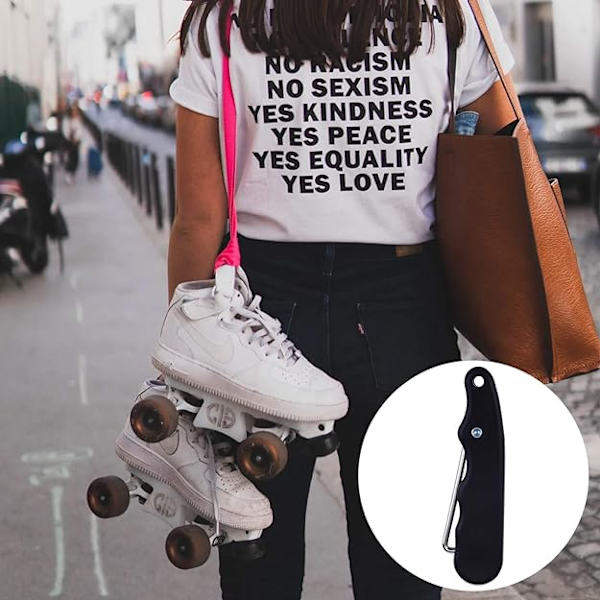 En sort skateboard snørebåndsspænder skateboard snørebånd