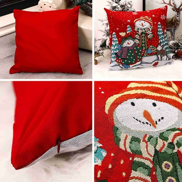 1 Julpynt Kudde Set Huvudstöd Vila Tomte