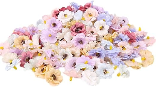 100 Kunstige Blomster 3cm Hode Daisy Kunstig Håndlaget