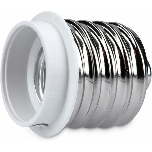 4x sokkeladapter - E40 til E27 sokkelomformer - E27 sokkellampeholderadapter for halogen LED-pære