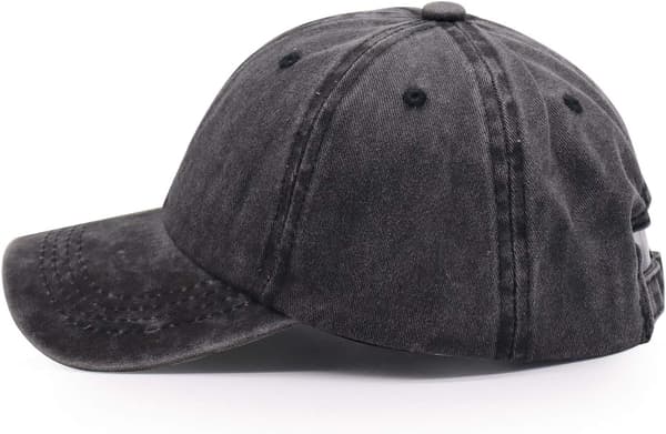 Baseballcaps, slitt vasket justerbar caps