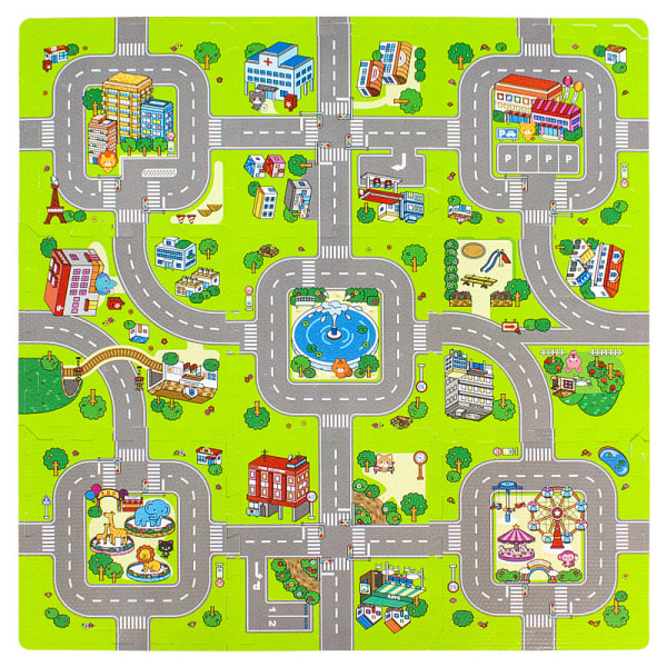 Sydd barns krypmatta Urban Road Pusselspel