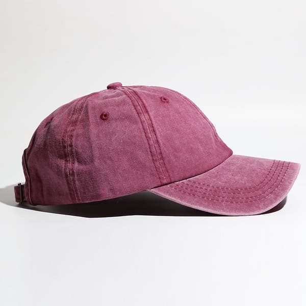 Baseballcaps, slitt og vasket, justerbar