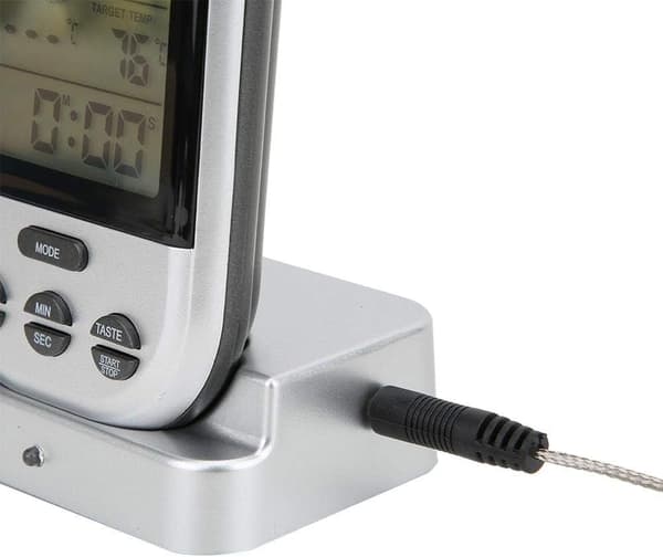 1 stk Trådløst BBQ Termometer Madtermometer med Sonde til