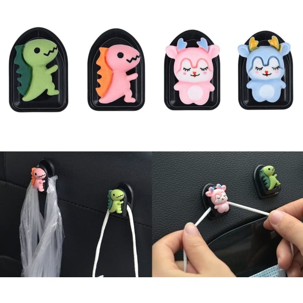 12pcs Mini Cute Car Hook for Mask, Cute Car Hooks for Dashboard