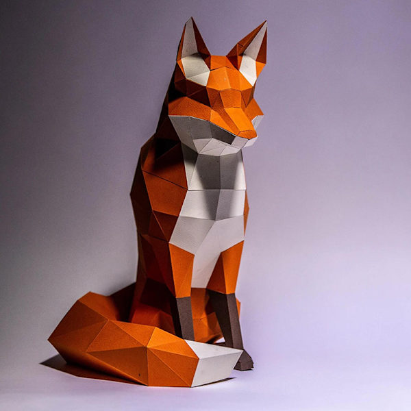 1 st Set Redan Förskurna 3D Pappershantverk DIY Origami Byggnad