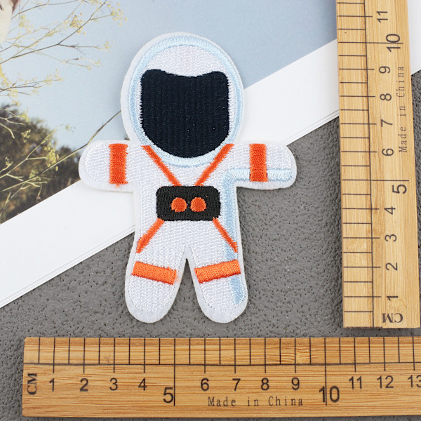 27 stk. standard computerbroderede astronautbroderede klud