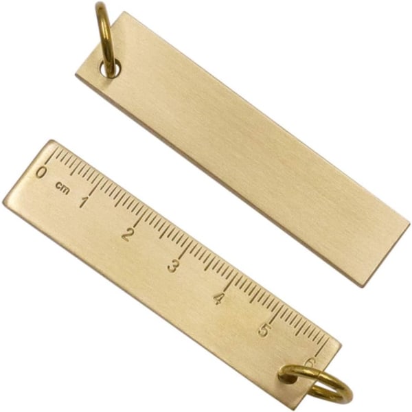 1 stycke 6 cm liten kopparråd, 3 mm tjock mässingmetallråd,