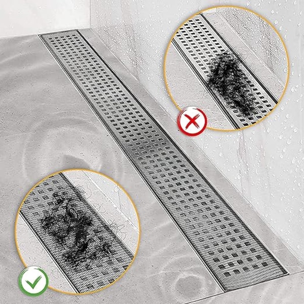 1 Rulle 70mm*10m Engångs Duschavloppsdekaler, Golvavlopp