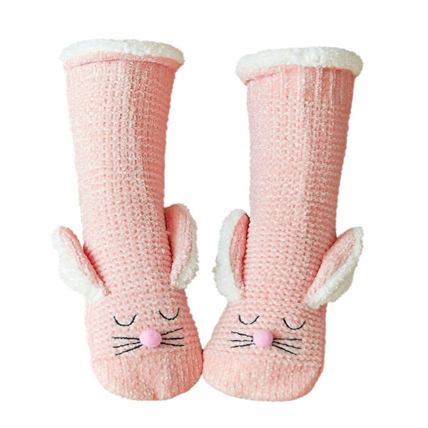 1 par rosa fluffiga sneakers för kvinnor
