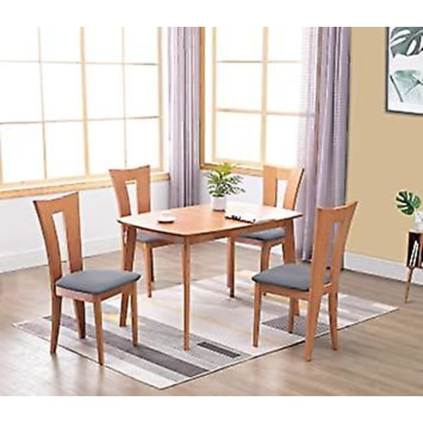 (1 pices,Gris Clair)TIANSHU Housses de sige de Chaise,Sige de Chaise Couvre 4 pices Housse de Salle  Manger Spandex Amovible Salle  Manger Stretch Cou