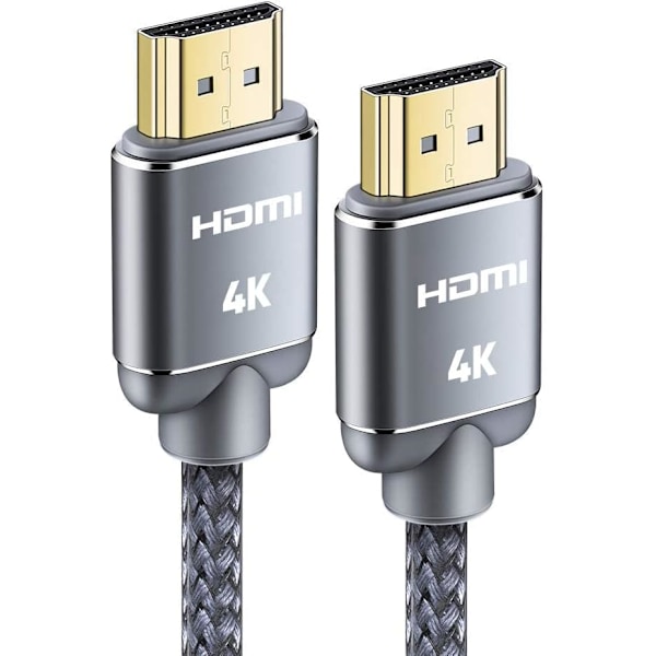 HDMI-kabel 16,4 fod (5 meter), 4K HDMI-ledning - Snowkids HDMI-kabel 4K@60Hz, 3D-support, Ethernet-funktion, video 4K UHD