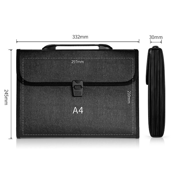 Blå A4 Dokumentsorter med 12 Rum, Organizer med