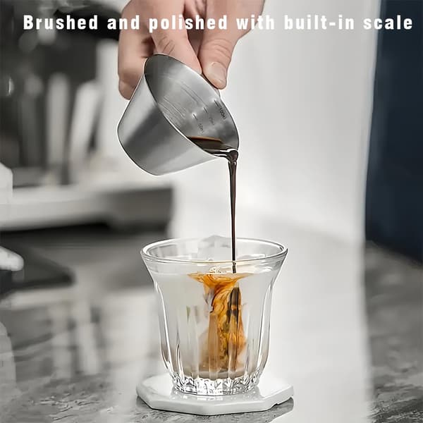 Kaffemåleske i rustfrit stål