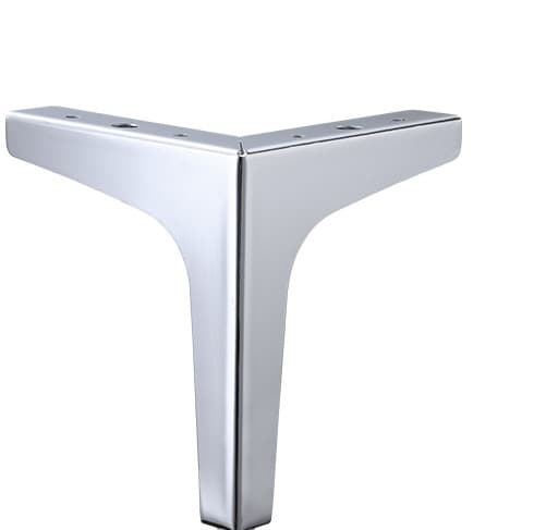 Sett med 2 metall sofabein 15 cm, metall kaffebordbein