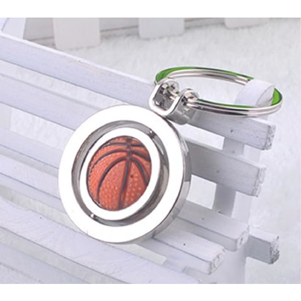 1st roterande 3D basket nyckelring/basket present