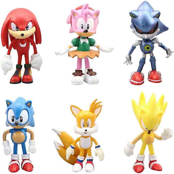 Kuusi Sonic-hahmoa