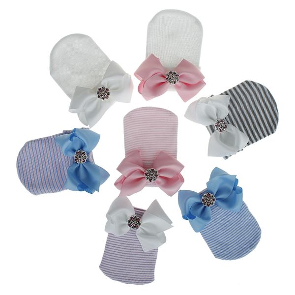 Babyhue Babypige Nyfødt Hue Nyfødt Turbanhue Bomuld Nyfødt