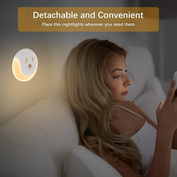 LED Natlys med Bevægelsessensor - USB Genopladelig - Lampe til