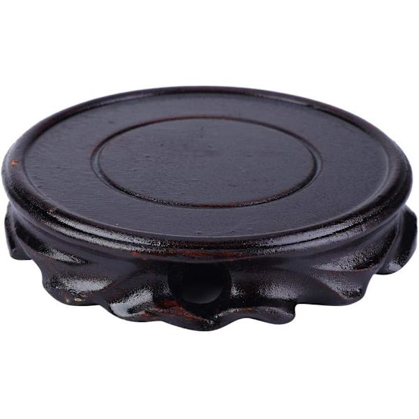 1 stk 10 x 2,5 cm solid trebase, rund blomsterpotte,