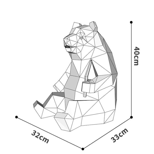 1 stk. 3 stk. 3D Origami Håndlavet Papirdyr Origami til Børn