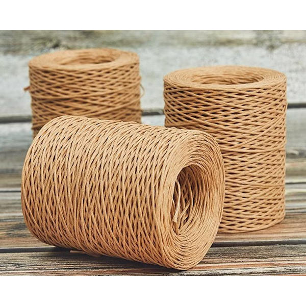 Pappersgarn 200m Järnpappers Rattan Garn Naturligt Pappersrep för