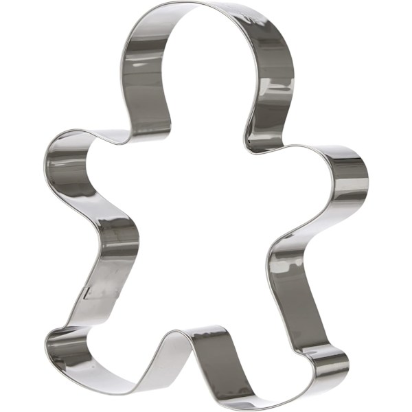 6,3*5*1,7 cm, 1 stk Pepperkake mann form kakeutsteker,