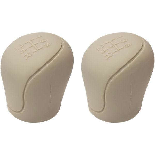 Beige - 2-pack bilrattstyrskydd, bilrattstyrskydd, bil