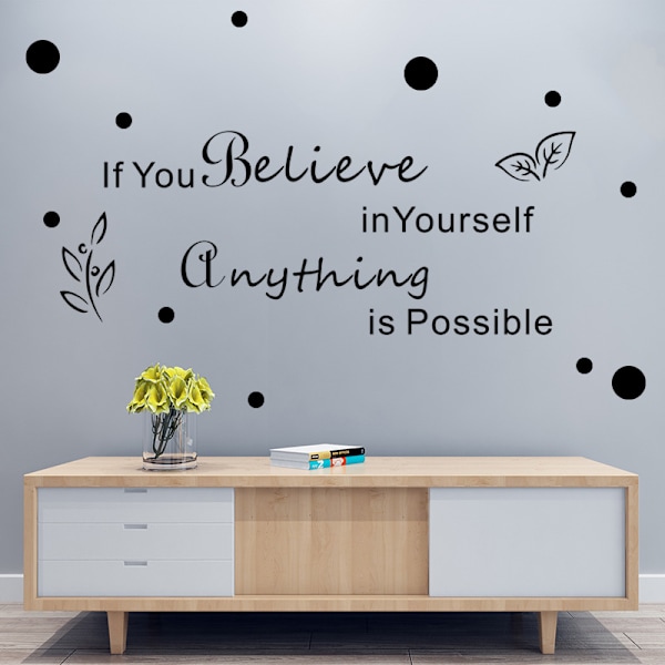 Positiva Inspirerande Citat Väggdekor - Upplyftande