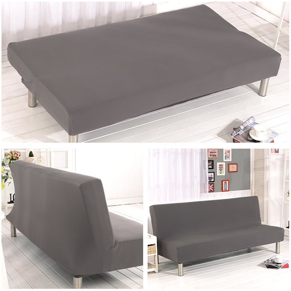 Elastisk Clic Clac Betræk 3-Sæders Sofa, Stue Ensfarvet