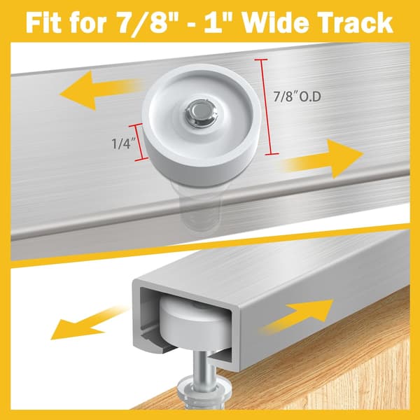 Skabsdøre Foldedør Hardware - 2 pak