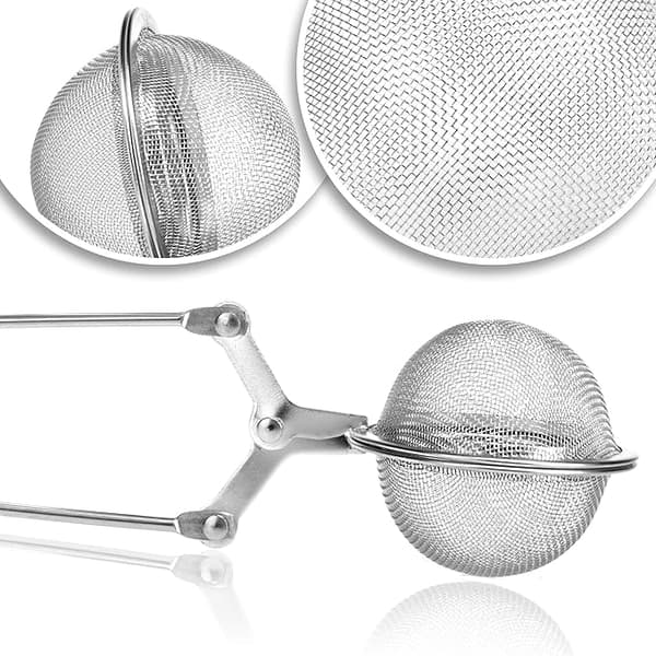Te-tang - sfærisk te-infuser i rustfritt stål - te-sil