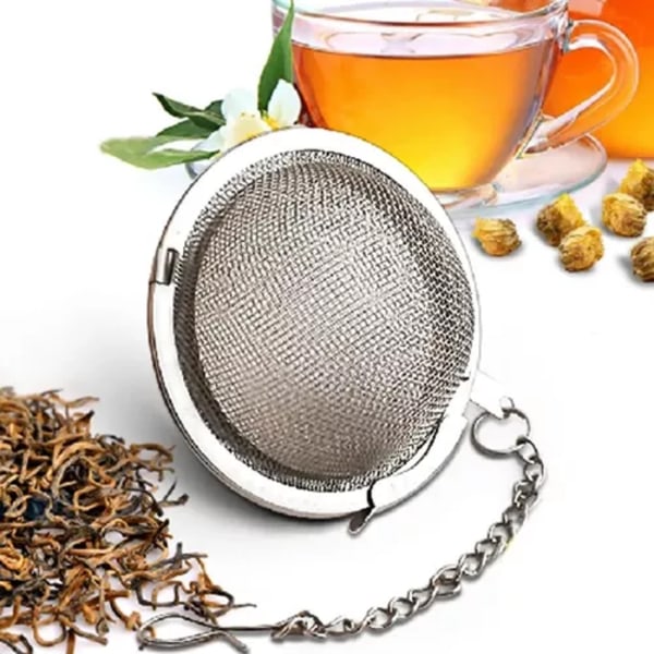 Teinfuser i rostfritt stål med nät