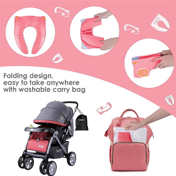 [Ny] Baby Folding Toalett Reduser barnestol reduser toalett