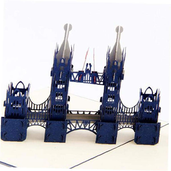 1 Styck Stereokort Kreativ London Bridge Pop Up