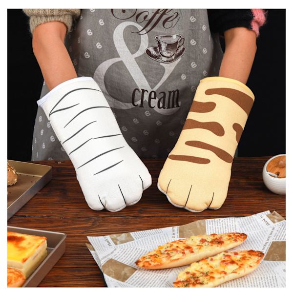 Kattklo Thermal Isolerade Handskar (Beige), Ugnsvantar, Kattunge