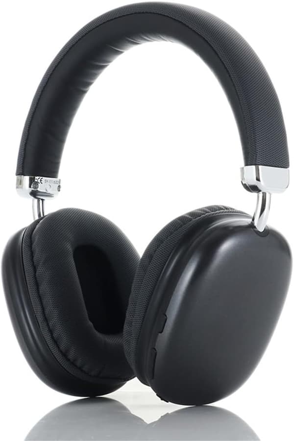 Trådløst Bluetooth-headset, Bluetooth-hovedtelefoner, justerbart trådløst headset til telefon/computer/tablet, sort